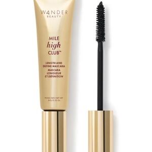 Wander Beauty Mile High Club Mascara in Black with Gold Packaging